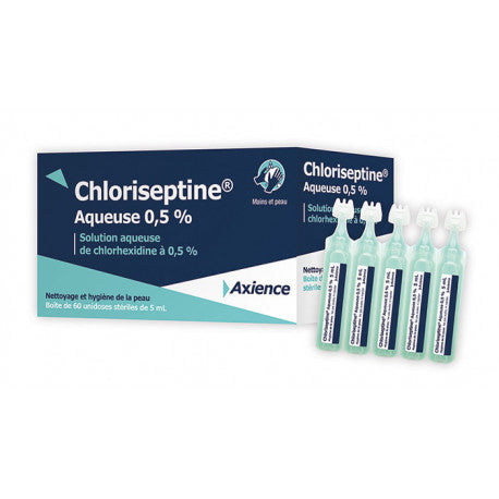 CHLORISEPTINE AQUEUSE 0.5% 60X5 ML