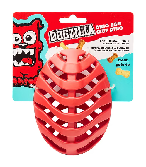 Dogzilla Jouet balle oeuf de dino pour chien