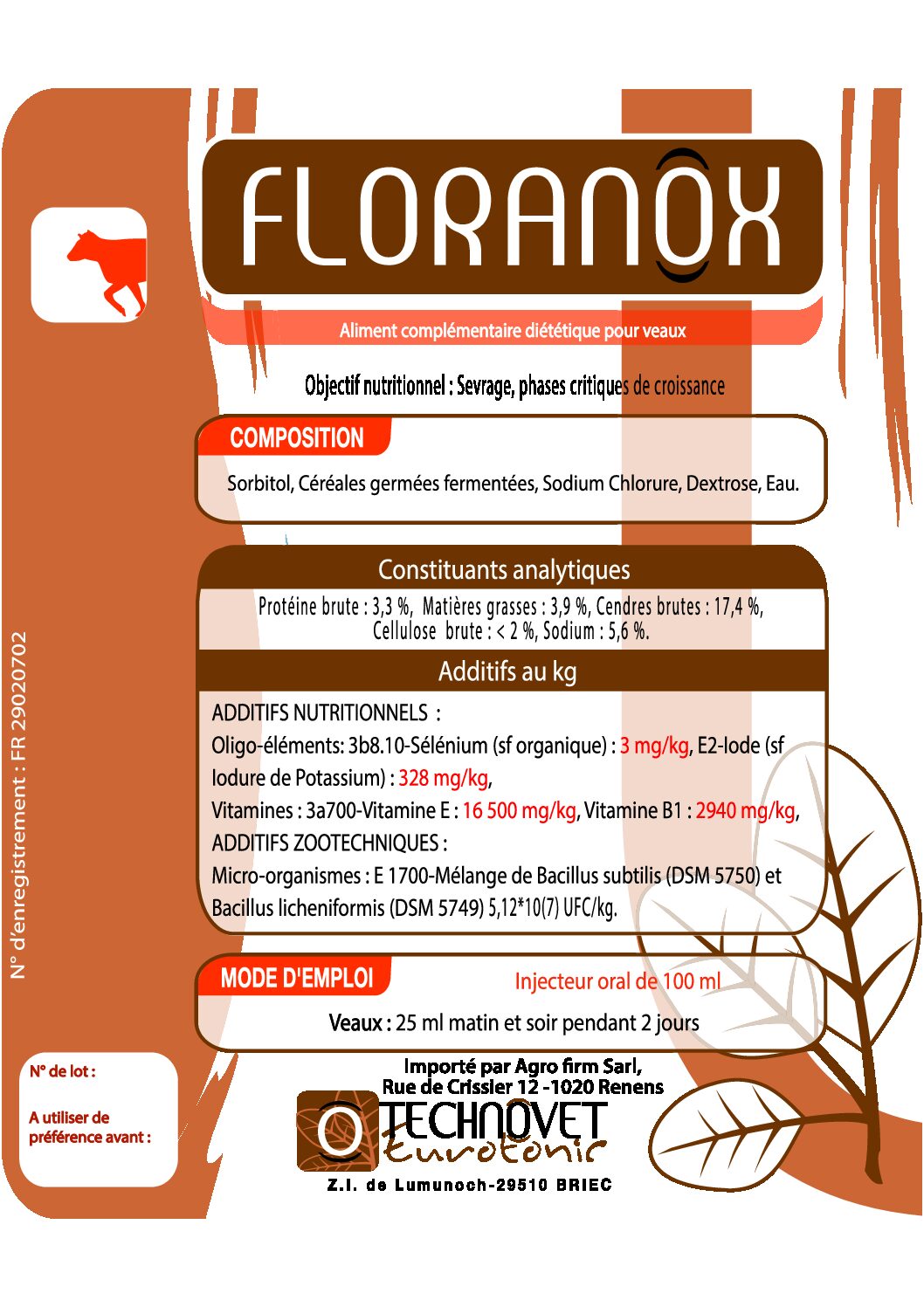 FLORANOX 10 SER. 100 ML