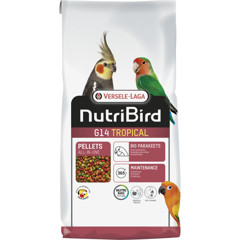Versele LagaNutribird G14 Tropical pour Grandes Perruches 10 kg