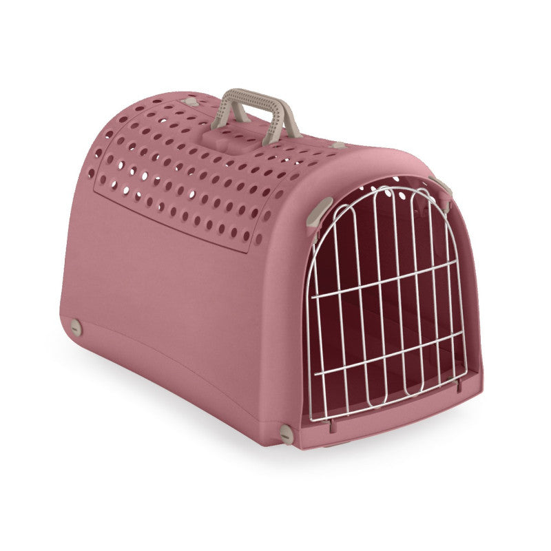 CAGE TRANSP.CABRIO ROSE 50X32X34CM