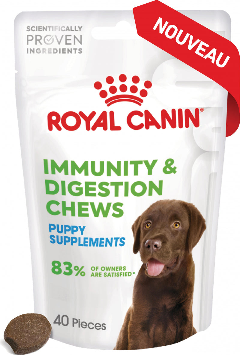 Aliment Complémentaire Puppy Immunity & Digestion Chews pour chiot