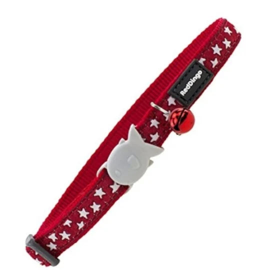 Red Dingo - Collier pour chat rouge ‡ Ètoiles