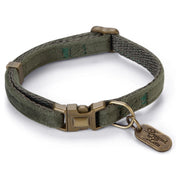Design by Lotte - Chat - Collier Velura - Vert kaki - 20- 30cmx10mm