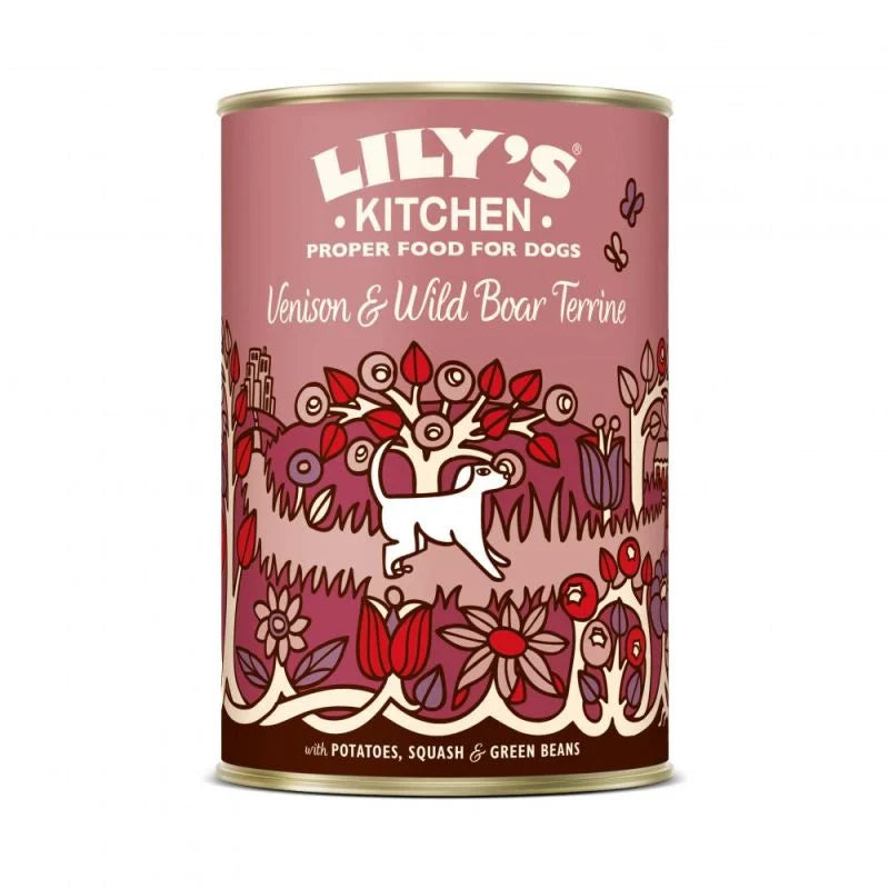 Lily's Kitchen - Terrine chevreuil & Sanglier sauvage - Boîtes 6x400g