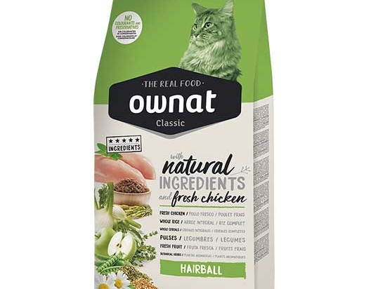Ownat Classic hairball croquettes pour chat