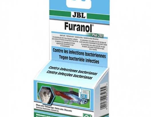 Antibiotique FURANOL Plus pour aquarium de 250L 20 unités
