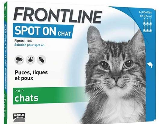 Frontline Spot On - Pipettes antiparasitaires pour chat
