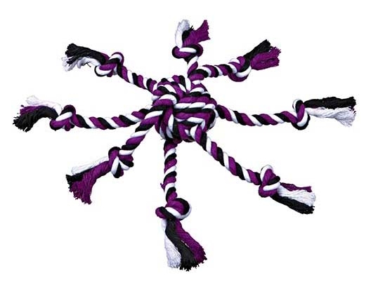 Jouet noeud en corde avec lanières