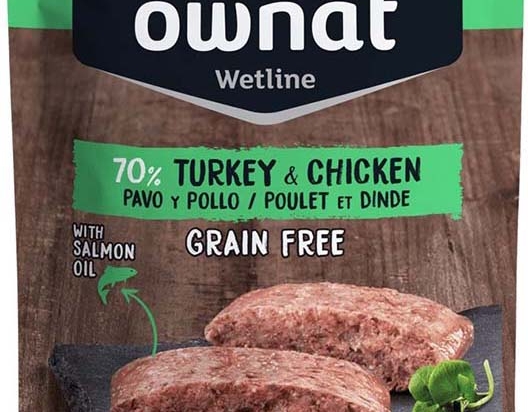 Ownat Grain Free Prime sachet chat dinde et poulet